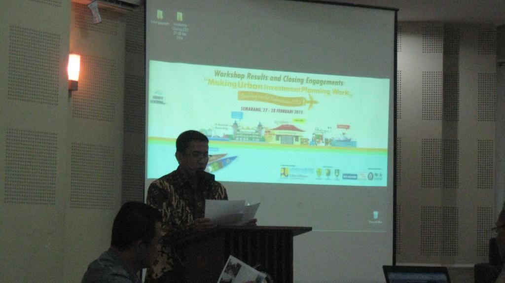 Presentasi dari Direktur Pengembangan Permukiman Ditjen Ciptakarya Kemenpupera