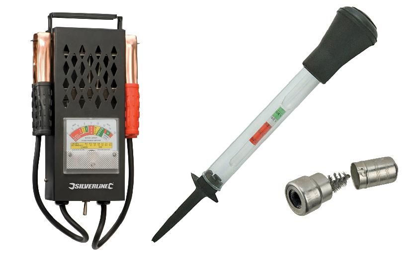 Car Battery & Charging System Tester,Battery Hydrometer, Post