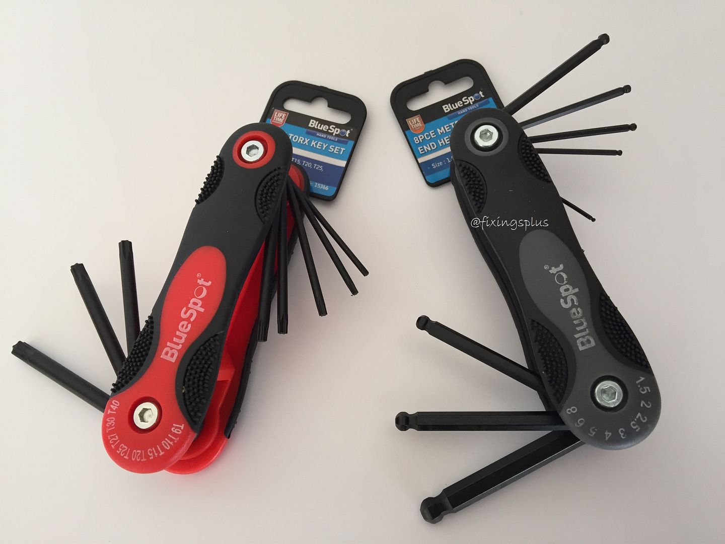 8 Pce Folding Ball End Hex Key Set & Torx Set Allen Keys Metric Fold