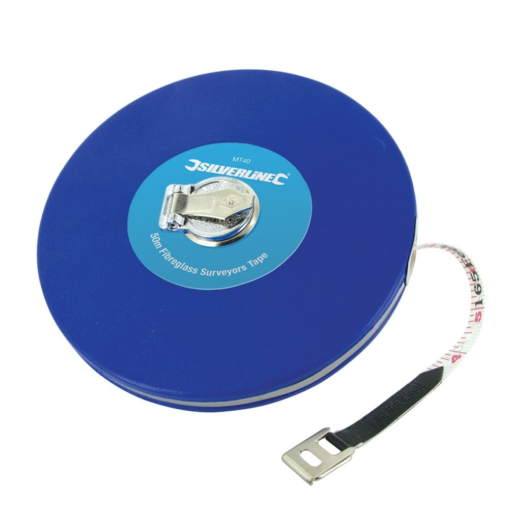Fibreglass Surveyors Tape Measure. 10mtr, 30mtr or 50mtr You Choose