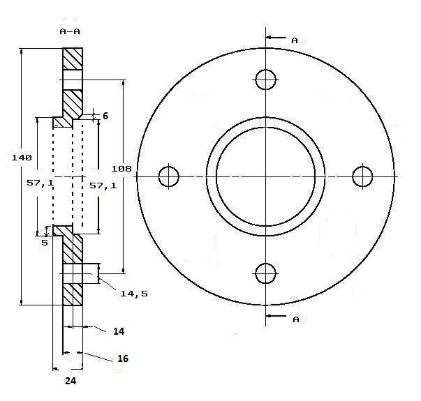 B3 B4 All Dystanse 4x108 Rysunek Forum Audi 80 Klub Polska