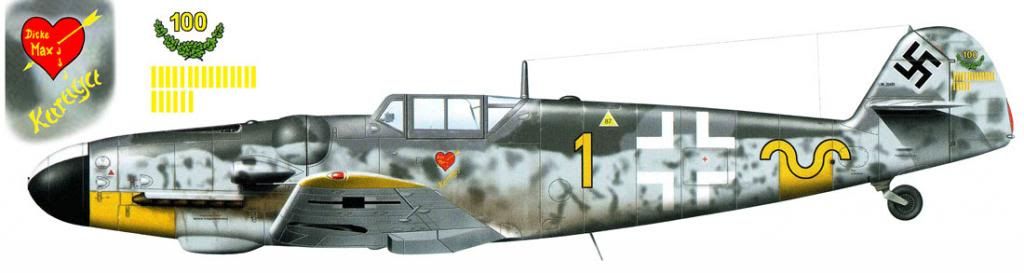 Artwork-Bf-109G6-9JG52-Y1-Hartmann-Russi
