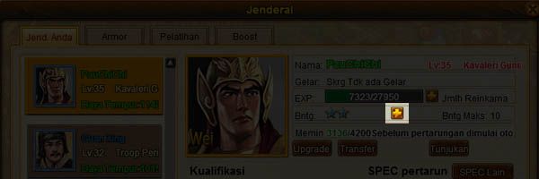 Upgrade Lv. Bntg, Three Kingdoms Online II Indonesia