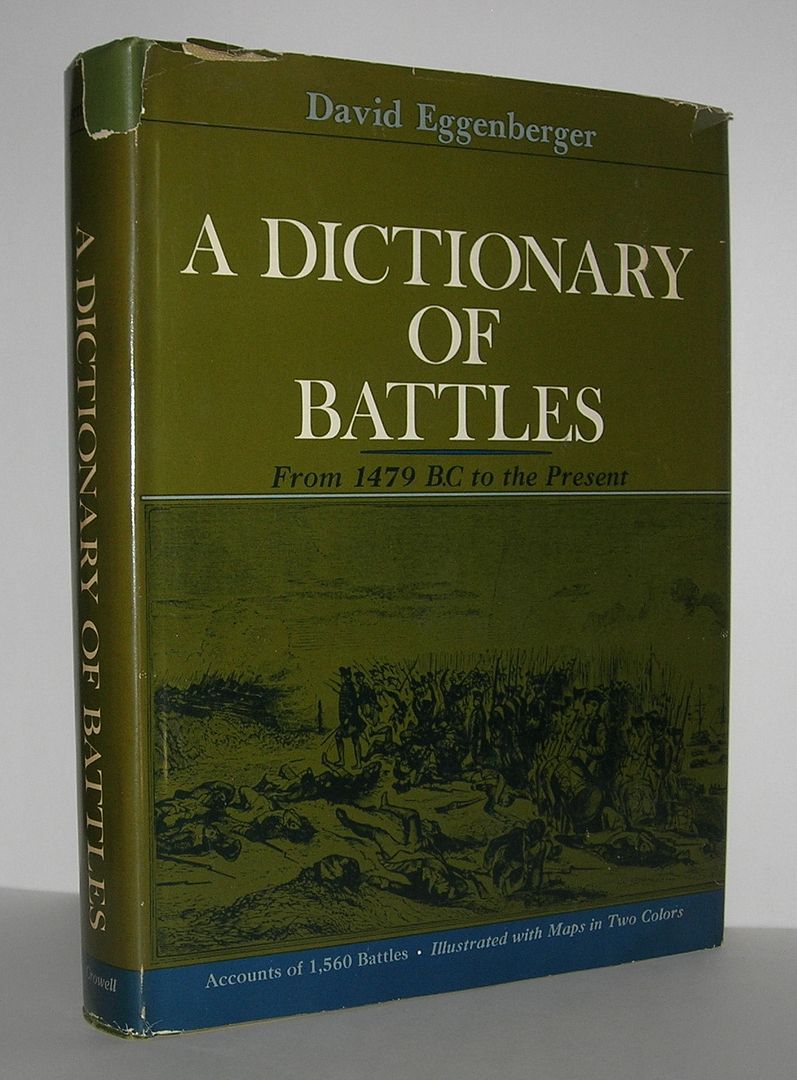 A DICTIONARY OF BATTLES From 1479 BC to the Present., Eggenberger, David A DICTIONARY OF BATTLES From 1479 BC to the Present., Eggenberger, David