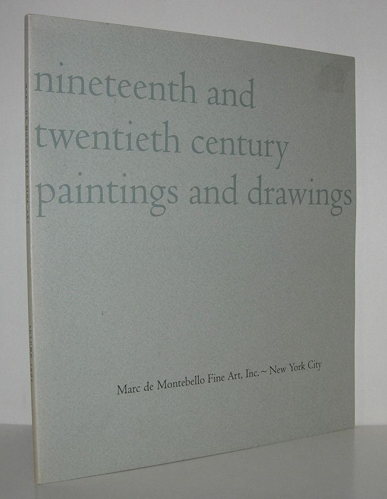 NINETEENTH AND TWENTIETH CENTURY PAINTINGS AND DRAWINGS, Marc De Montebello Fine Art, Inc. - Millet, Degas, Redon, Dufy, Et Al NINETEENTH AND TWENTIETH CENTURY PAINTINGS AND DRAWINGS, Marc De Montebello Fine Art, Inc. - Millet, Degas, Redon, Dufy, Et Al