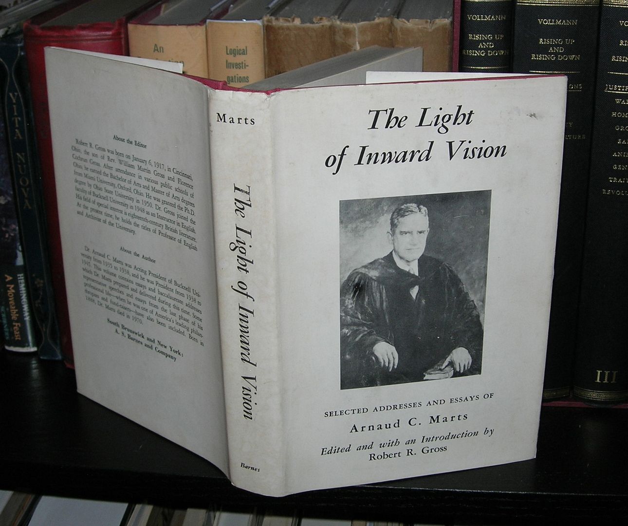 Image for THE LIGHT OF INWARD VISION Selected addresses and essays of Arnaud C. Marts