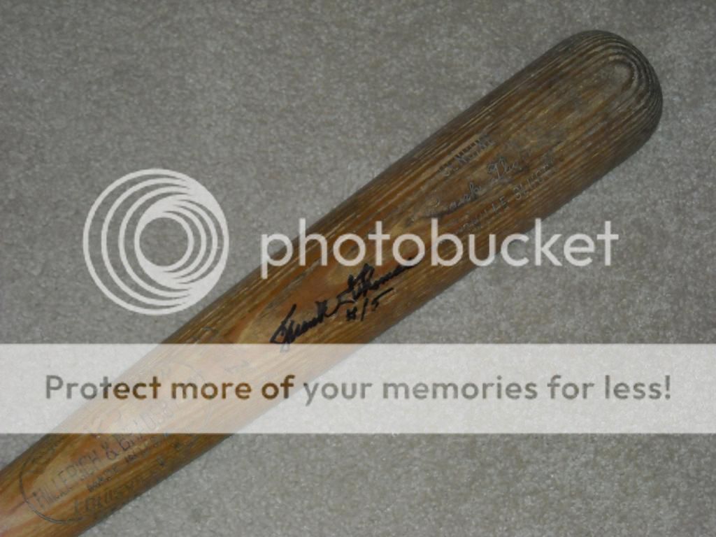 frank thomas game used bat