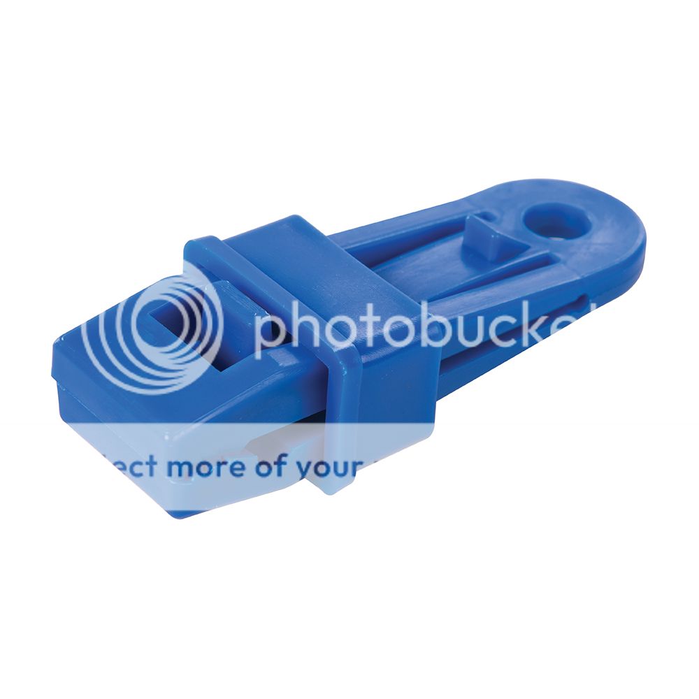 Clip On Tarpaulin Eyelets (Pack of 4) Tarp Clips. Durable Plastic