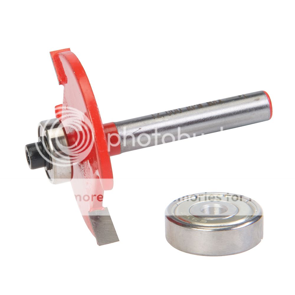 1/4" Shank Biscuit Router Bit For No 10 & No 20 Biscuits Straight Shank