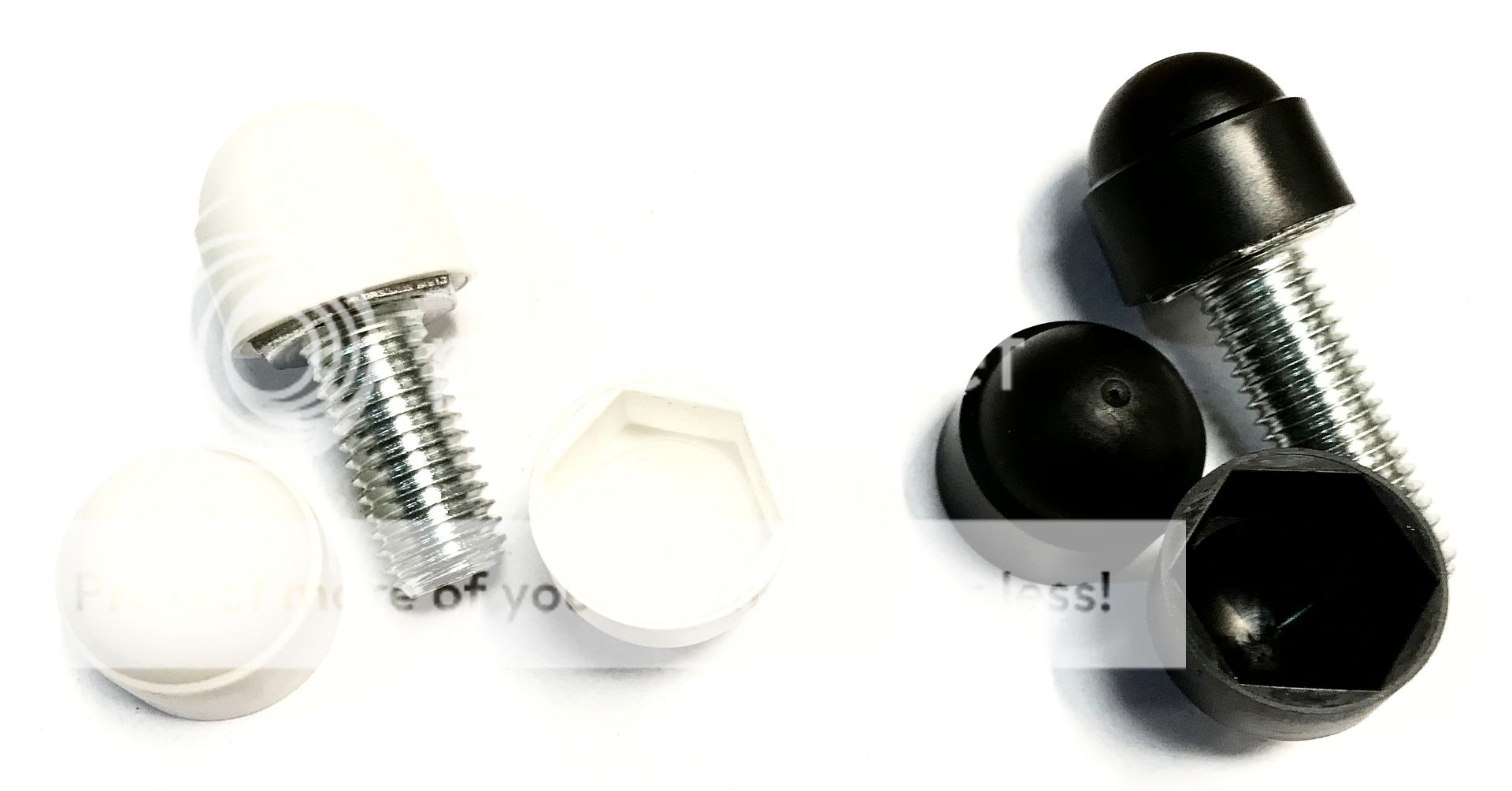 Bolt Hex Nut Protection Cap Cover White Blacks Caps M5 M6 M8 M10 M12