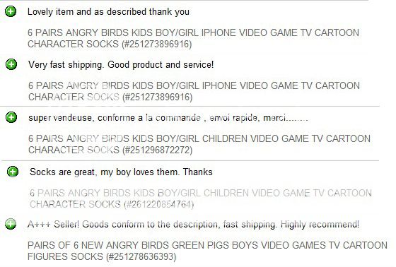 6 Pairs Angry Birds Kids Boy Girl Children Video Game TV Cartoon Character Socks