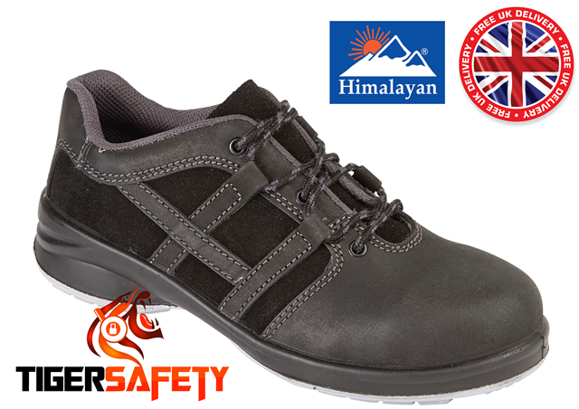 ladies black safety trainers