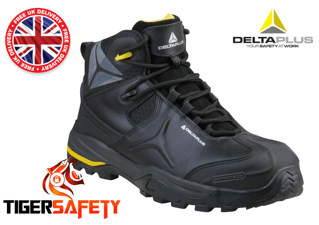 Delta Plus TW402 S3 Cuero Negro 100% Metal De Puntera Composite - Main Image