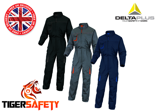 Delta Plus Panoply MCCOM Mach2 Corporate Blue Work Overalls Coveralls Boilersuit