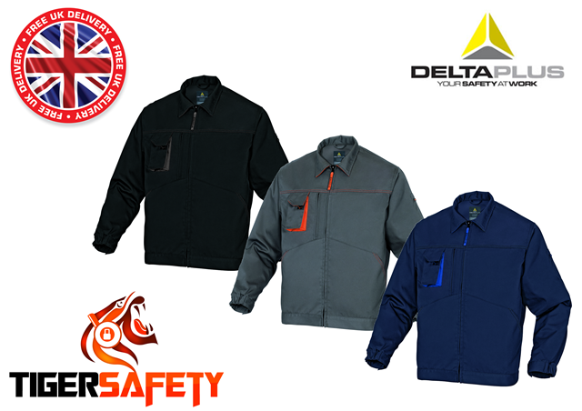 Delta Plus Panoply Hedmark Navy Blue Mens Waterproof Jacket Coat Work Coat Parka