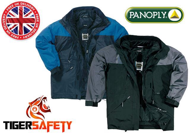 DELTA Plus Panoply Helsinki Impermeabile Blu Da Uomo Outdoor Parka Giacca Impermeabile