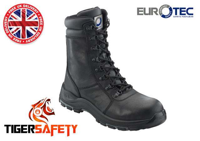 high leg zip safety boots