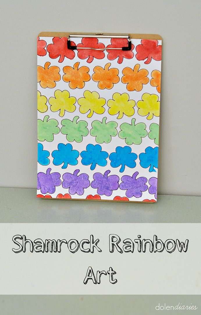 Shamrock Rainbow Art {Dolen Diaries for 733 Blog}