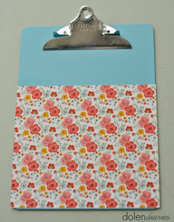 Decorated Clipboard {Dolen Diaries for The Crafting Chicks}