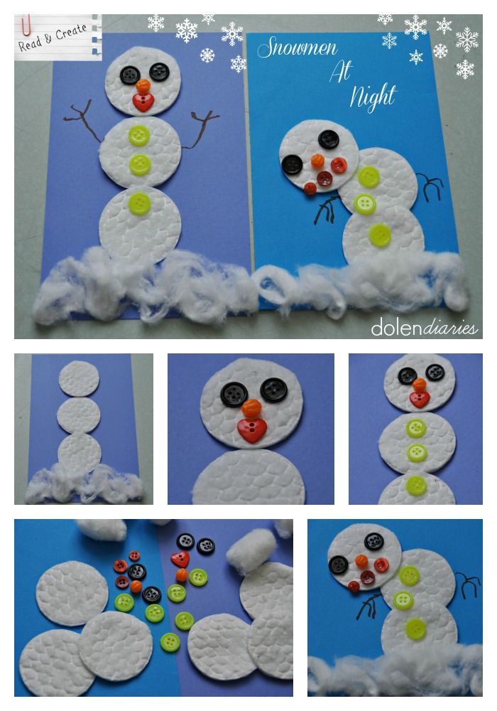 Snowman At Night Read & Create {Dolen Diaries for 733 Blog}